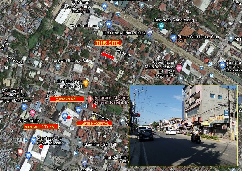 COMMERCIAL LOT IN MANDAUE CITY NEAR CITY HALL /CORTES HOSPITAL/GAISANO MALL