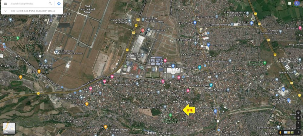 Hensonville Angeles City Map Commercial Lot In A Prime/Commercial Location In Hensonville, Angeles City  Pamp.