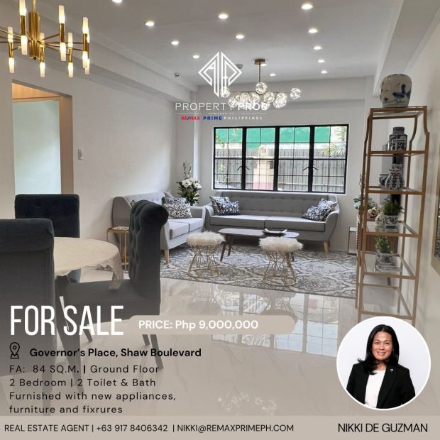 FOR SALE - Condominium Unit, Governors Place, Shaw Boulevard, Mandaluyong