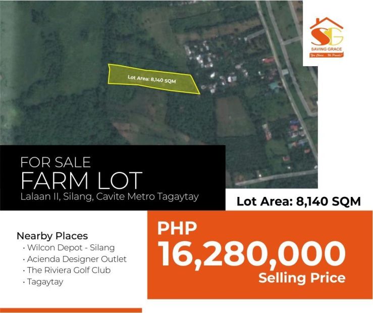 PVT2020-0063 - 8,140 sqm Farm Lot for sale in Lalaan II, Silang, Cavite