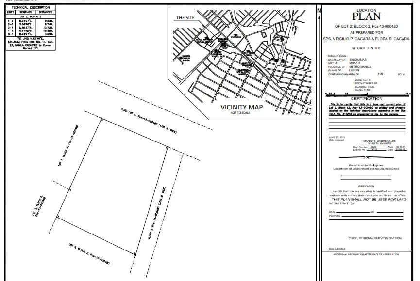 For sale Residential Lot in RDO North Makati