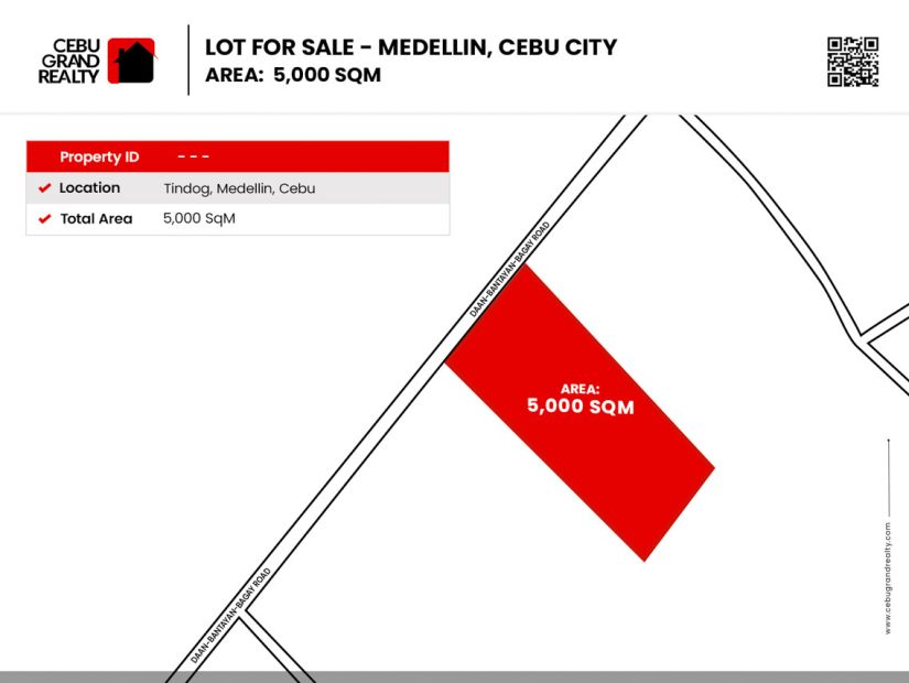 5000 SqM Lot for Sale in Medellin Cebu