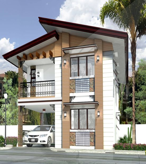 Two Storey House with Carport  Balcony  Casa Buena de 