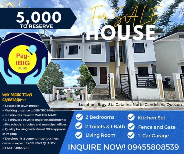 House and Lot for Sale Thru Pagibig in Candelaria, Quezon Proper