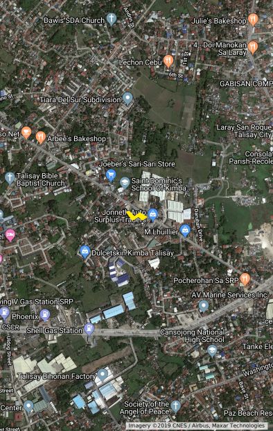Kimba Talisay City Cebu Map 40 Meters Frontage Comml. Lot Talisay City, Cebu