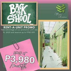 Pet-friendly Condostyle Apartment for Rent (Studio type) at Cainta, Rizal