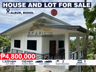 Overlooking 3BR House and Lot for Sale in Albur, Bohol 1,529 sq.m