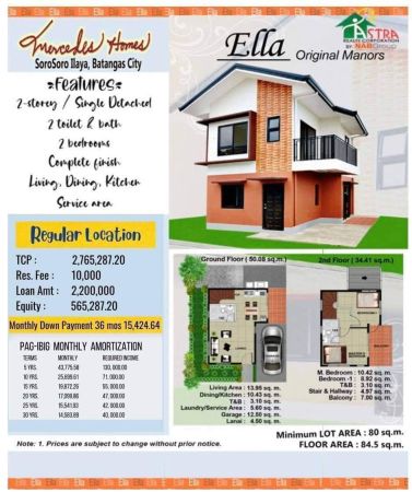 Modern House & Lot For Sale in Batangas | Mercedes Homes, 15k DP Only!