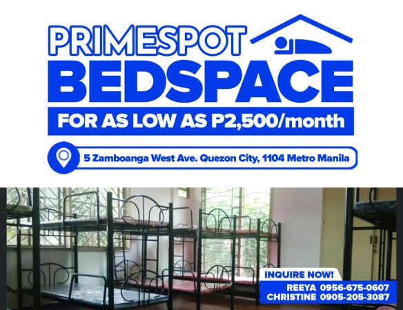 PrimeSpot BedSpace for as low as 2,500 in Quezon City