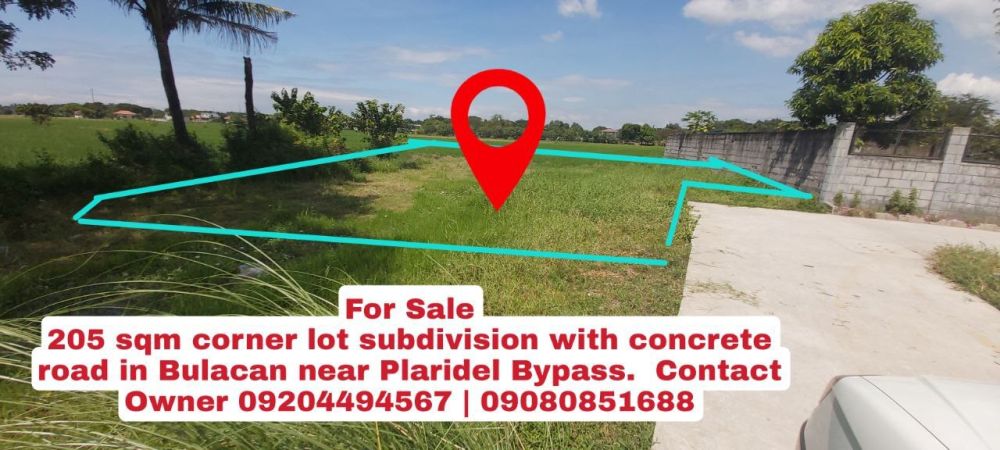 205 sqm Titled Residential lot near Plaridel Bypass Road