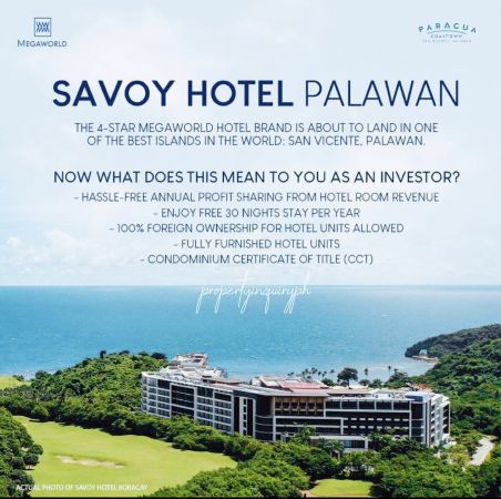 For Sale: Savoy Hotel- Condotel Units in San Vicente, Palawan
