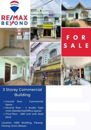 3 Storey Commercial Building For Sale in Orani, Bataan