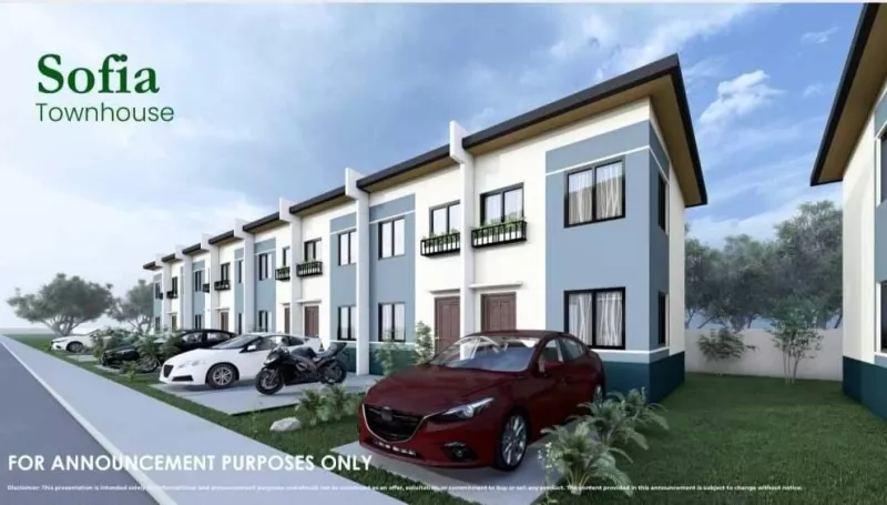 3 Bedrooms Townhouse in Florence Lipa Brgy. Plaridel Lipa City-SOFIA MODEL