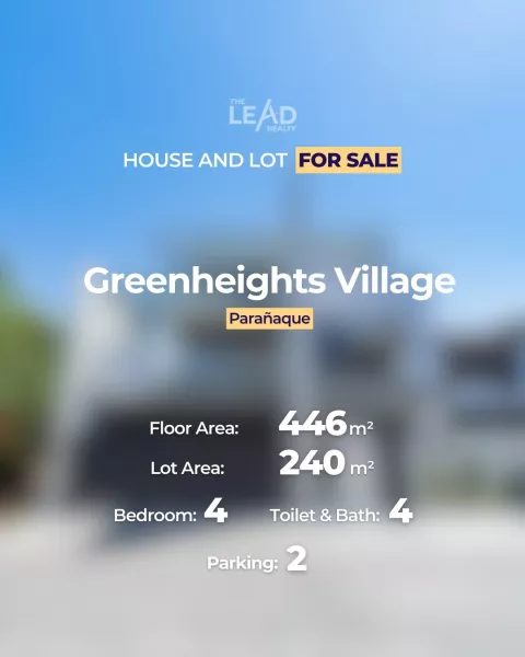 Fully Finished 4 Bedroom House & Lot For Sale in Greenheights Village, Paranaque