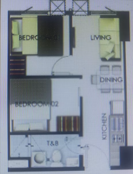 2BEDROOMS with Balcony
