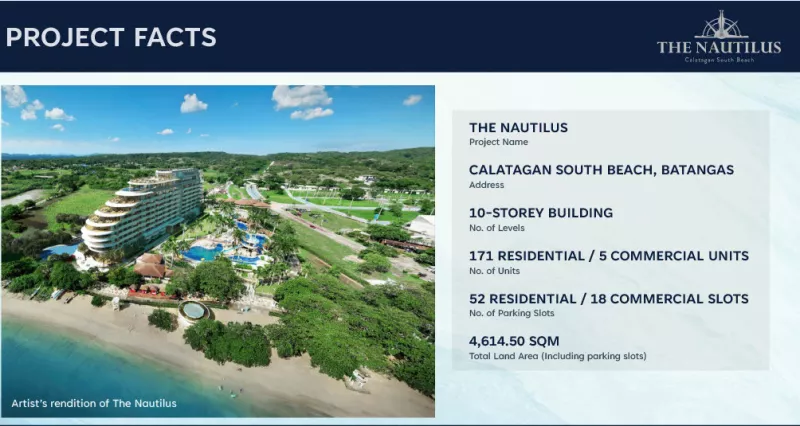The Nautilus Beach front condominium at Calatagan