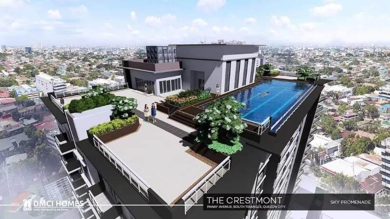 1BR 33sqm WITH BALCONY FOR SALE IN DMCI THE CRESTMONT, PANAY AVE.Q.C.