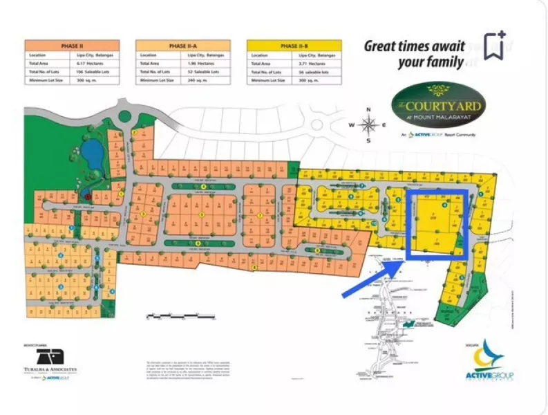 441sqm lot for sale The Courtyard at Malarayat Lipa Batangas residential