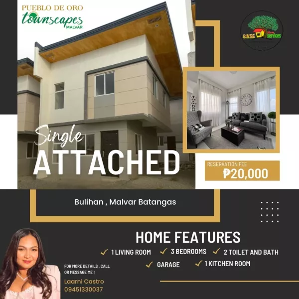 House and lot for sale Pueblo Malvar